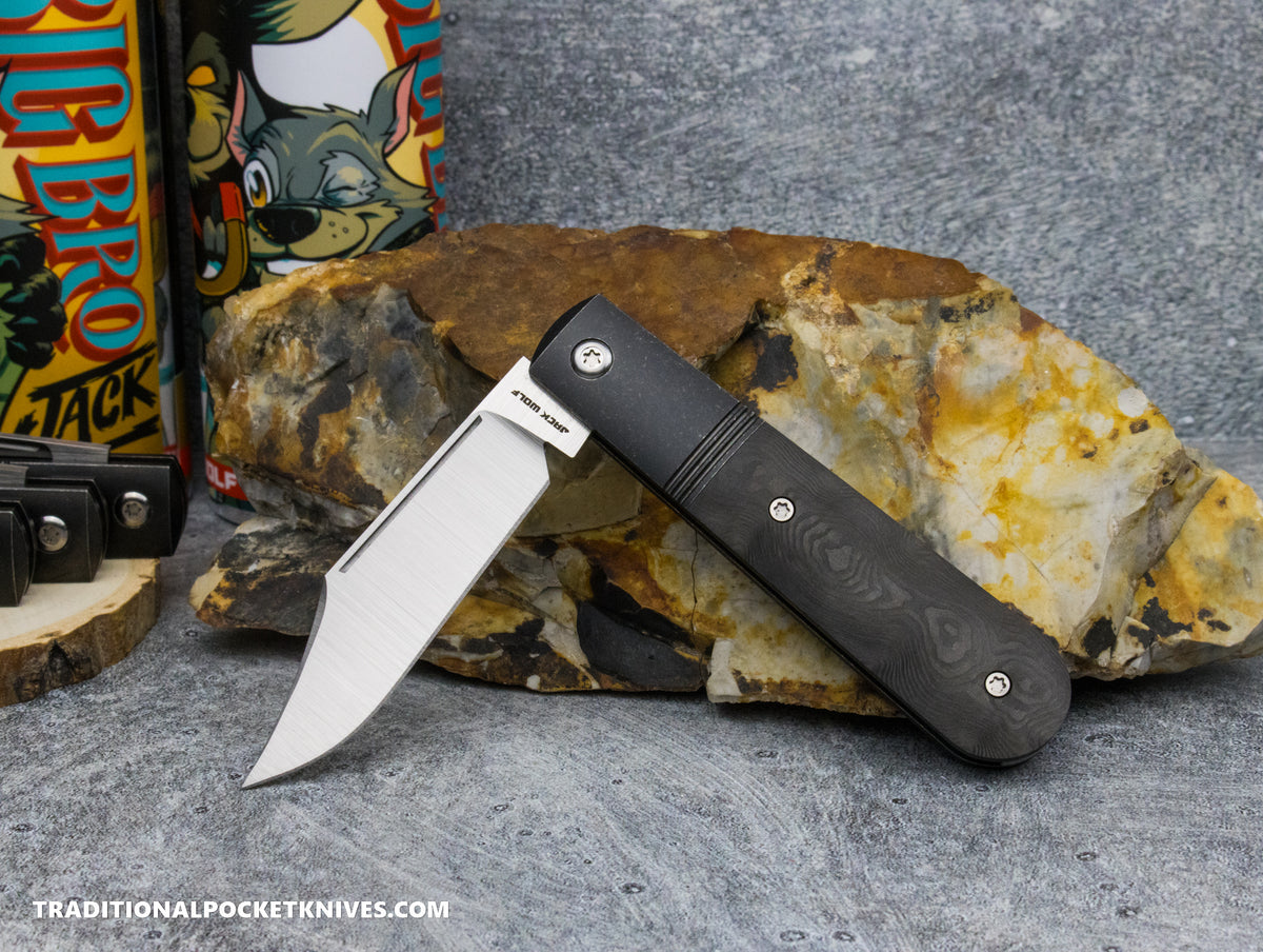 Jack Wolf Knives Big Bro Jack Fat Carbon Black Dunes