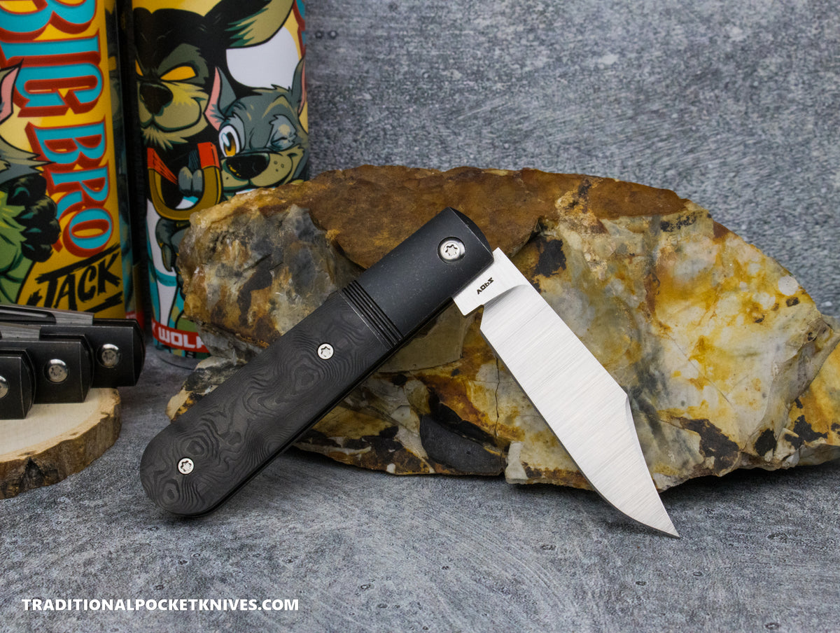 Jack Wolf Knives Big Bro Jack Fat Carbon Black Dunes