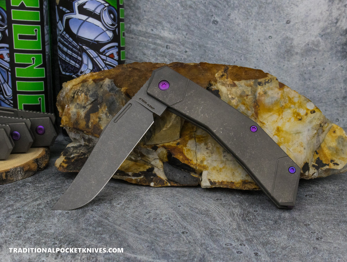 Jack Wolf Knives Bionic Jack Titanium Stonewash