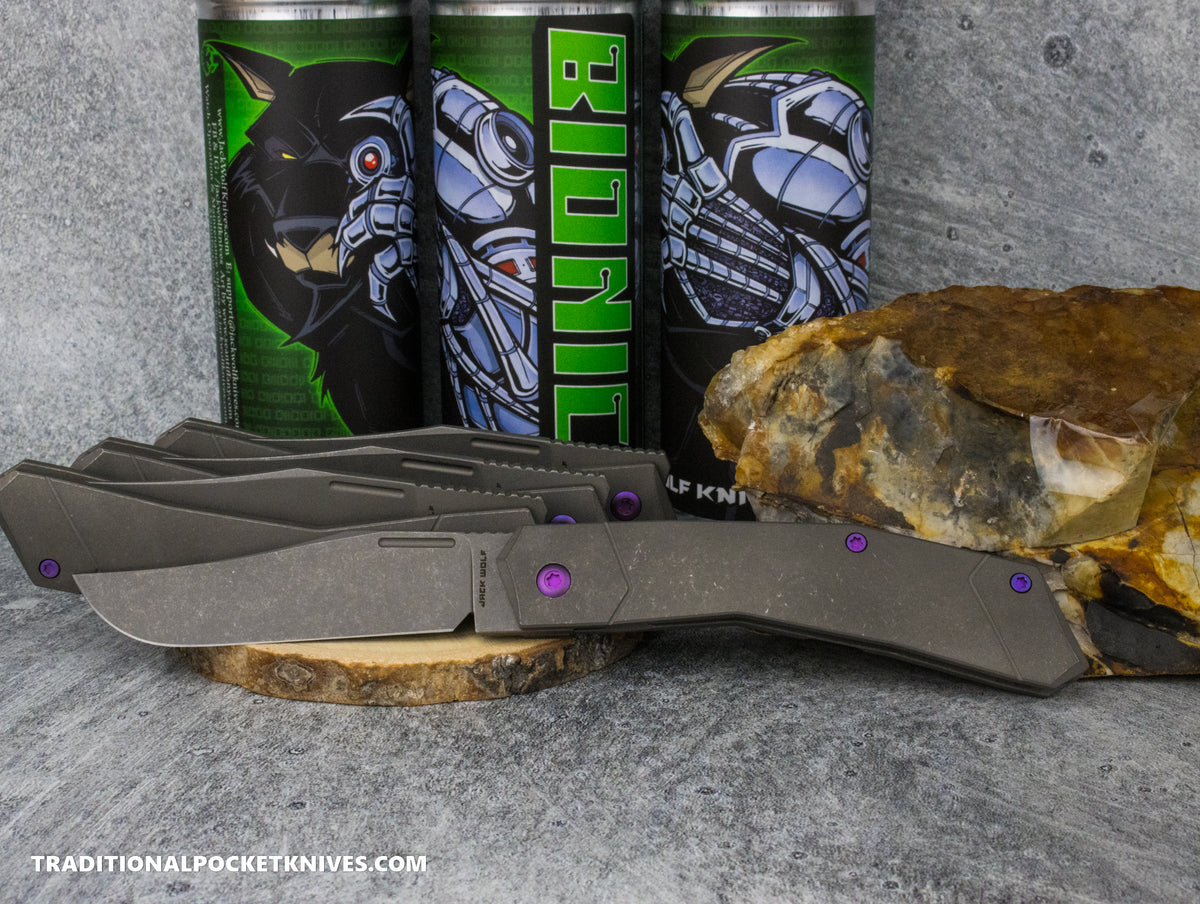 Jack Wolf Knives Bionic Jack Titanium Stonewash