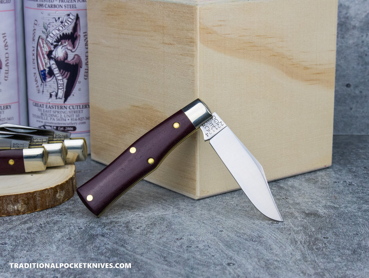 Great Eastern Cutlery #221124 Tidioute Cutlery Magnum Red Stone ESPL