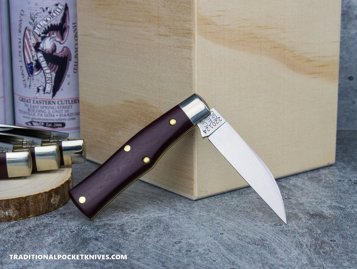 Great Eastern Cutlery #220124 Tidioute Cutlery Magnum Red Stone ESPL