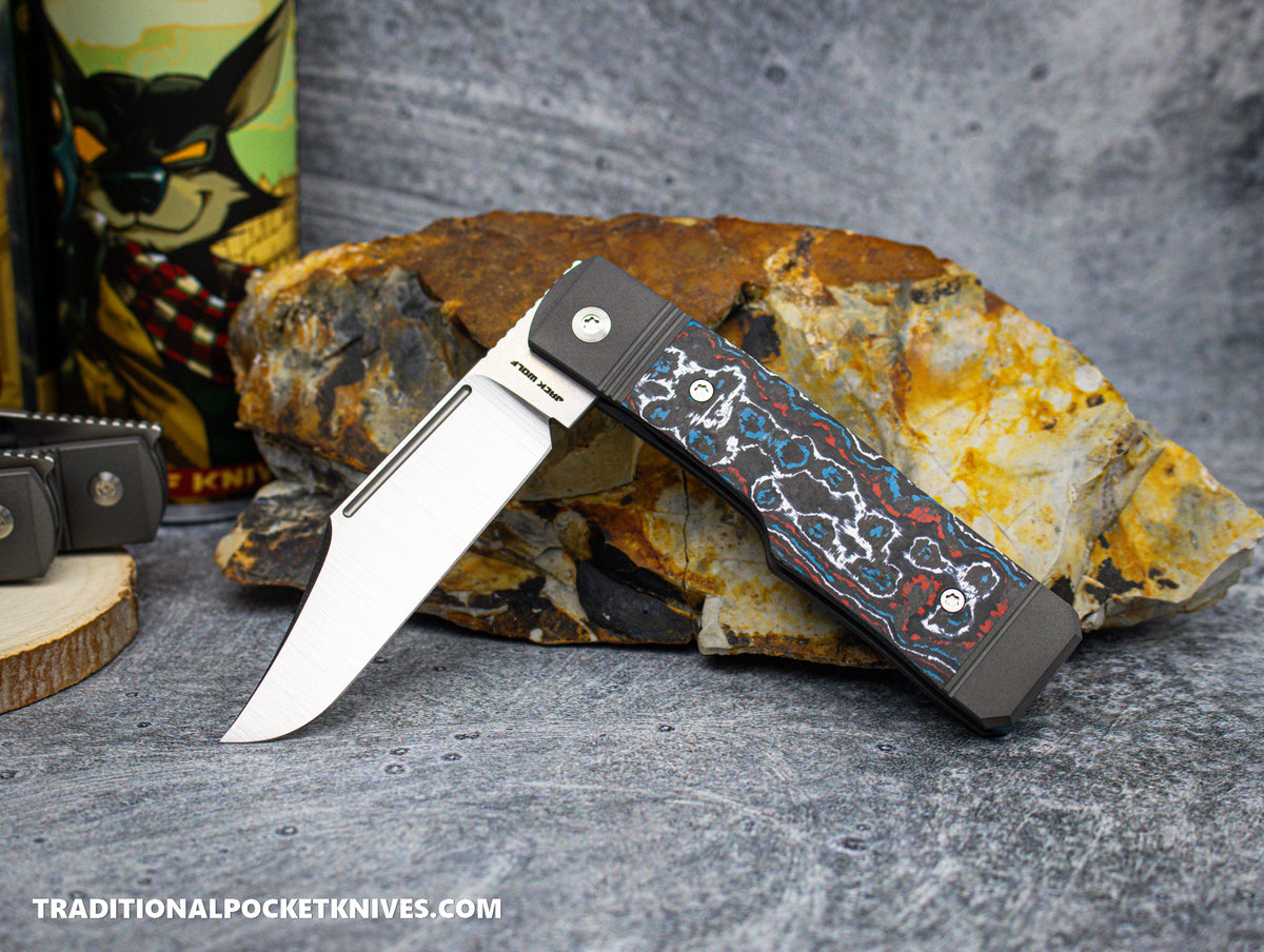 Jack Wolf Knives Gunslinger Jack Fat Carbon Nebula