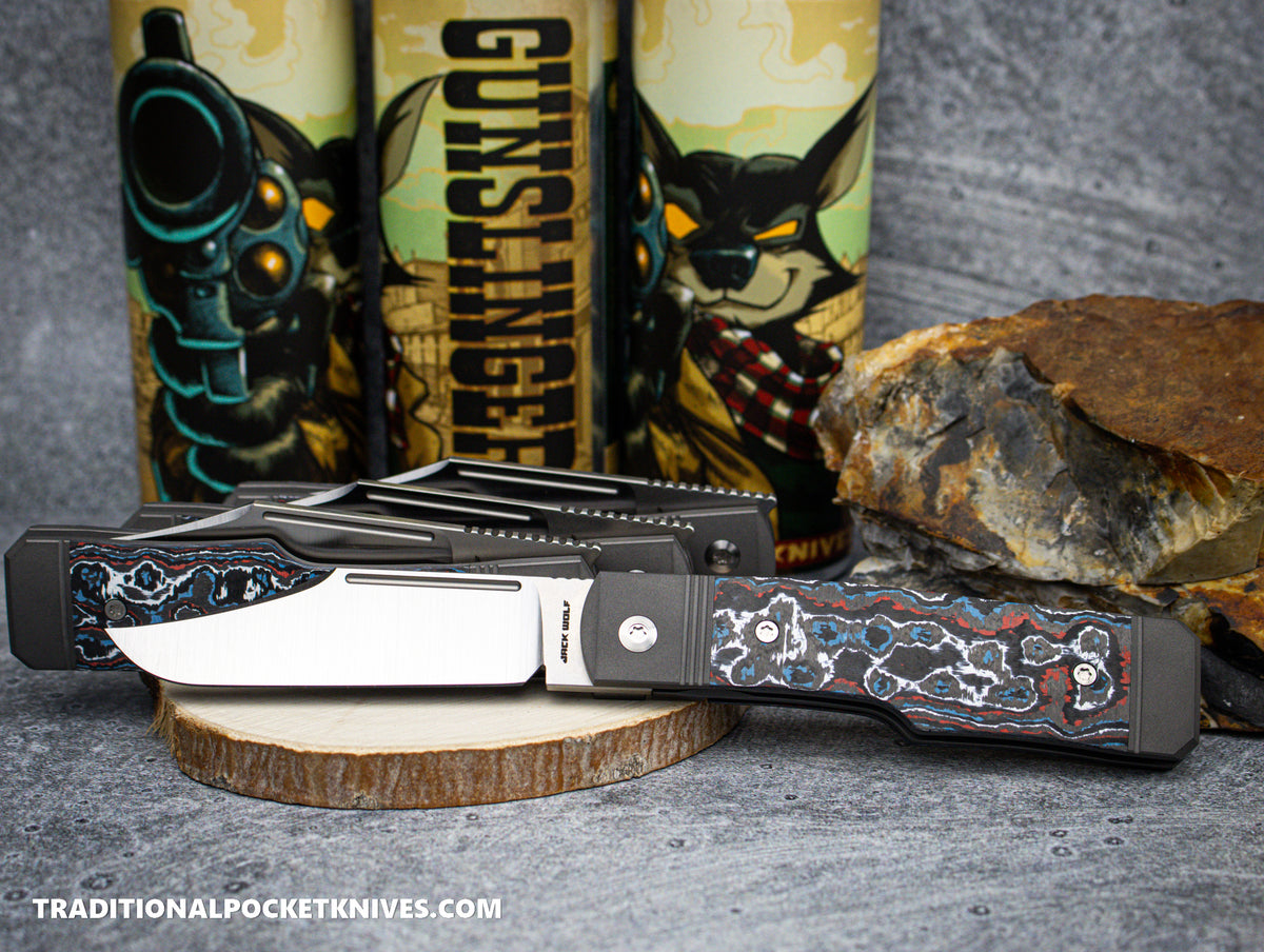 Jack Wolf Knives Gunslinger Jack Fat Carbon Nebula