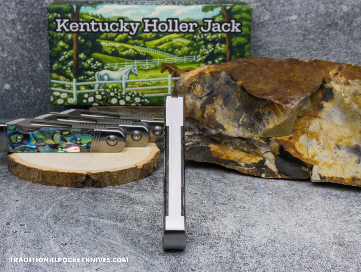 Kentucky Holler Jack: Abalone - Spearpoint 154CM