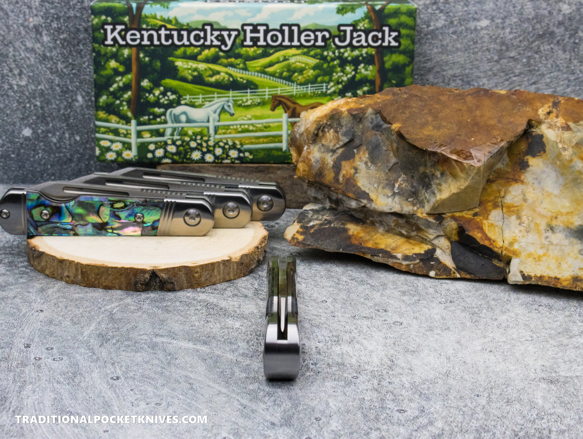 Kentucky Holler Jack: Abalone - Spearpoint 154CM