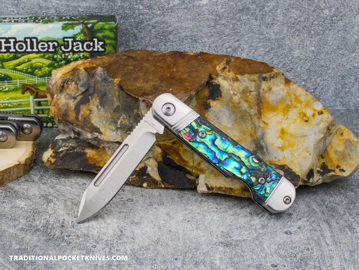 Kentucky Holler Jack: Abalone - Spearpoint 154CM