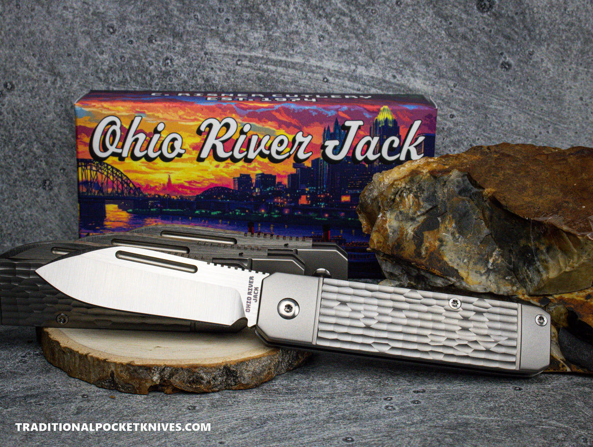 Ohio River Jack: Jigged Titanium - Spearpoint S90V