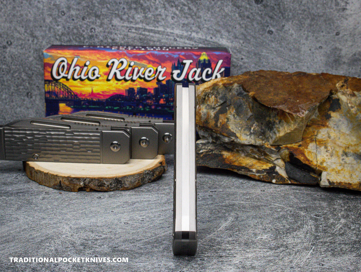 Ohio River Jack: Jigged Titanium - Spearpoint S90V