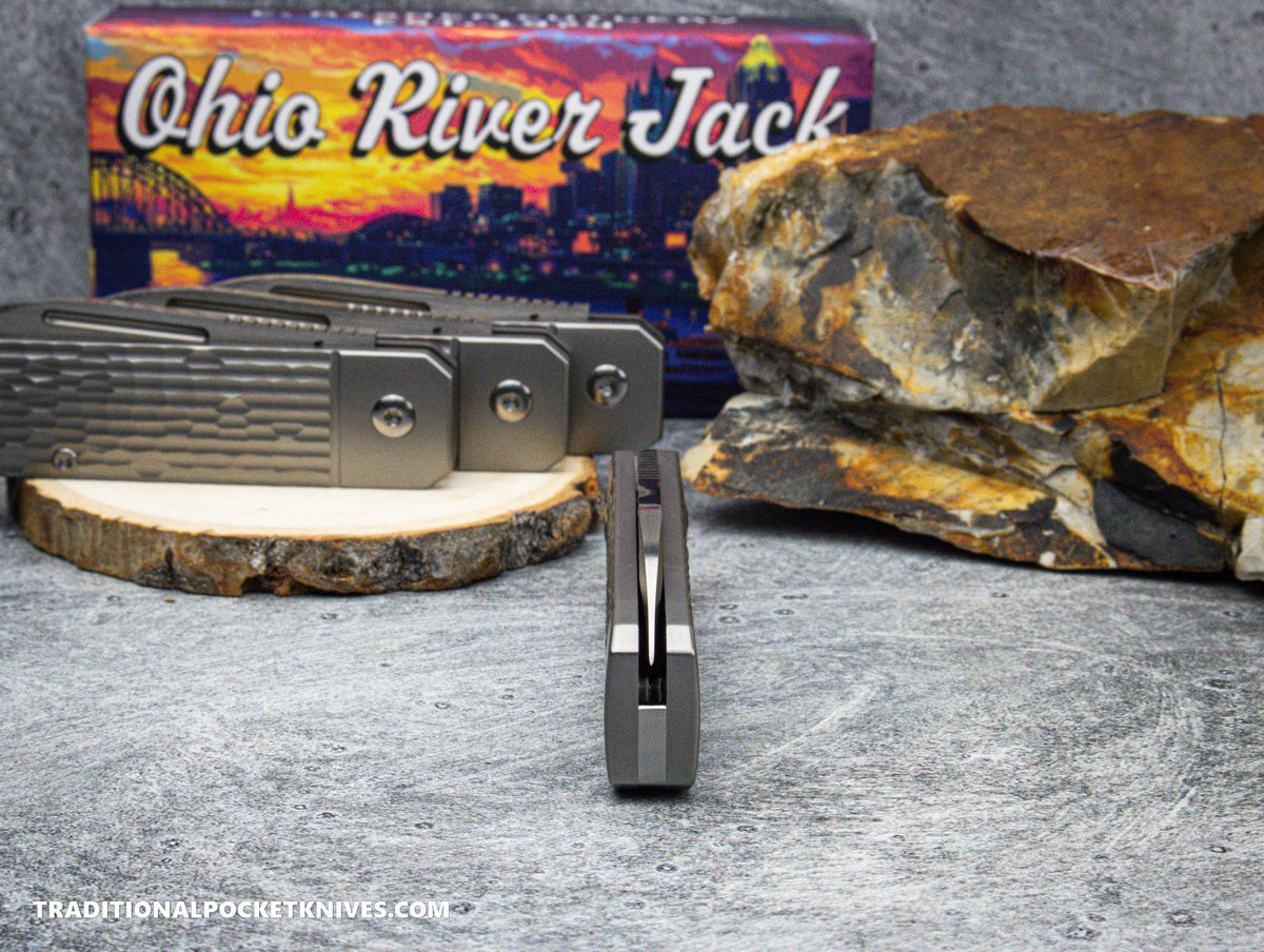 Ohio River Jack: Jigged Titanium - Spearpoint S90V