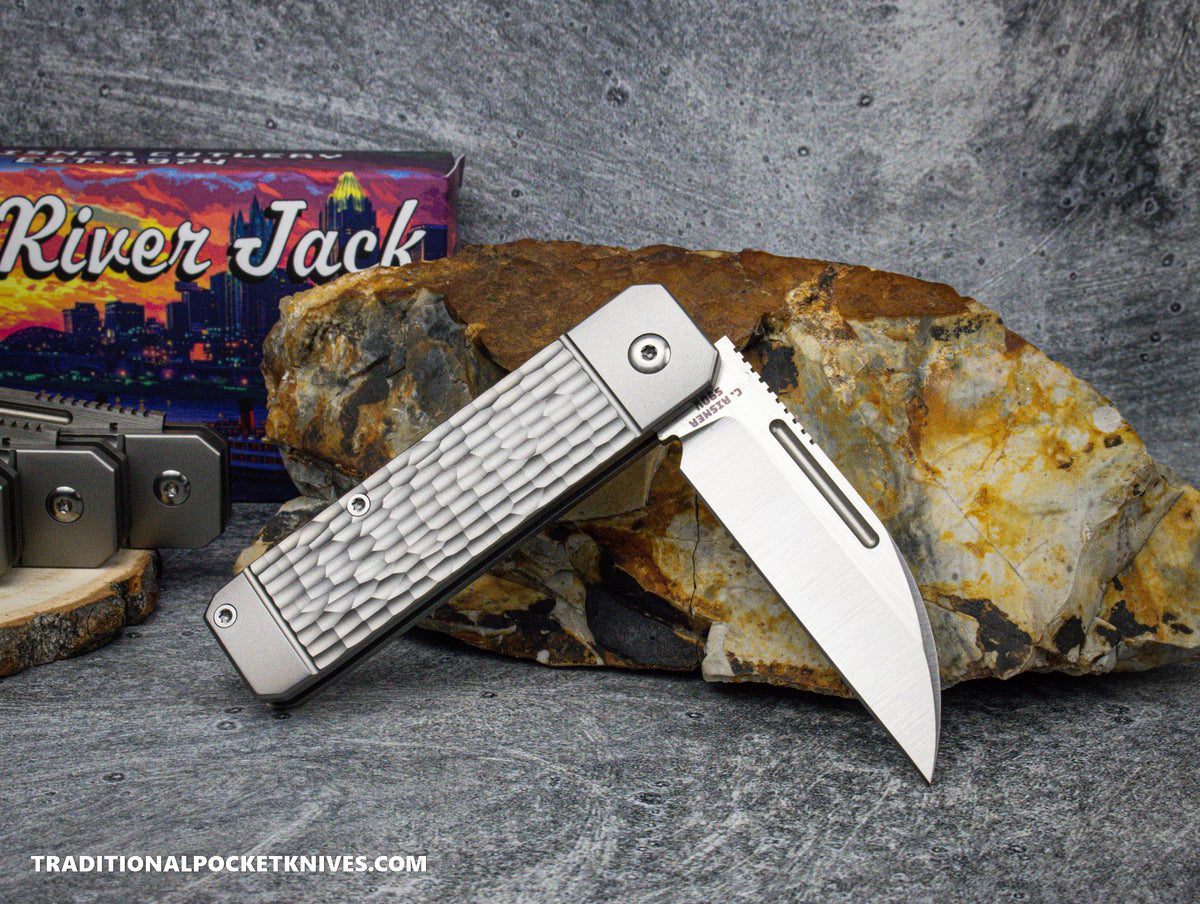 Ohio River Jack: Jigged Titanium - Wharncliffe S90V