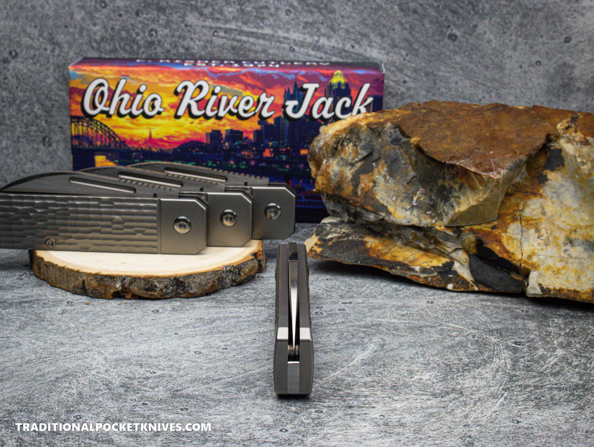 Ohio River Jack: Jigged Titanium - Wharncliffe S90V