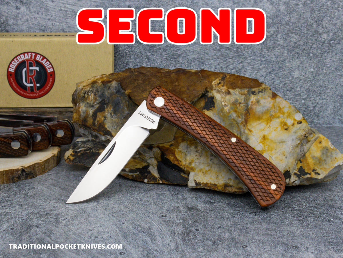 SECONDS: RoseCraft Blades Overall Creek Farm Hand Yellow Sandalwood (RCT022-YSW)