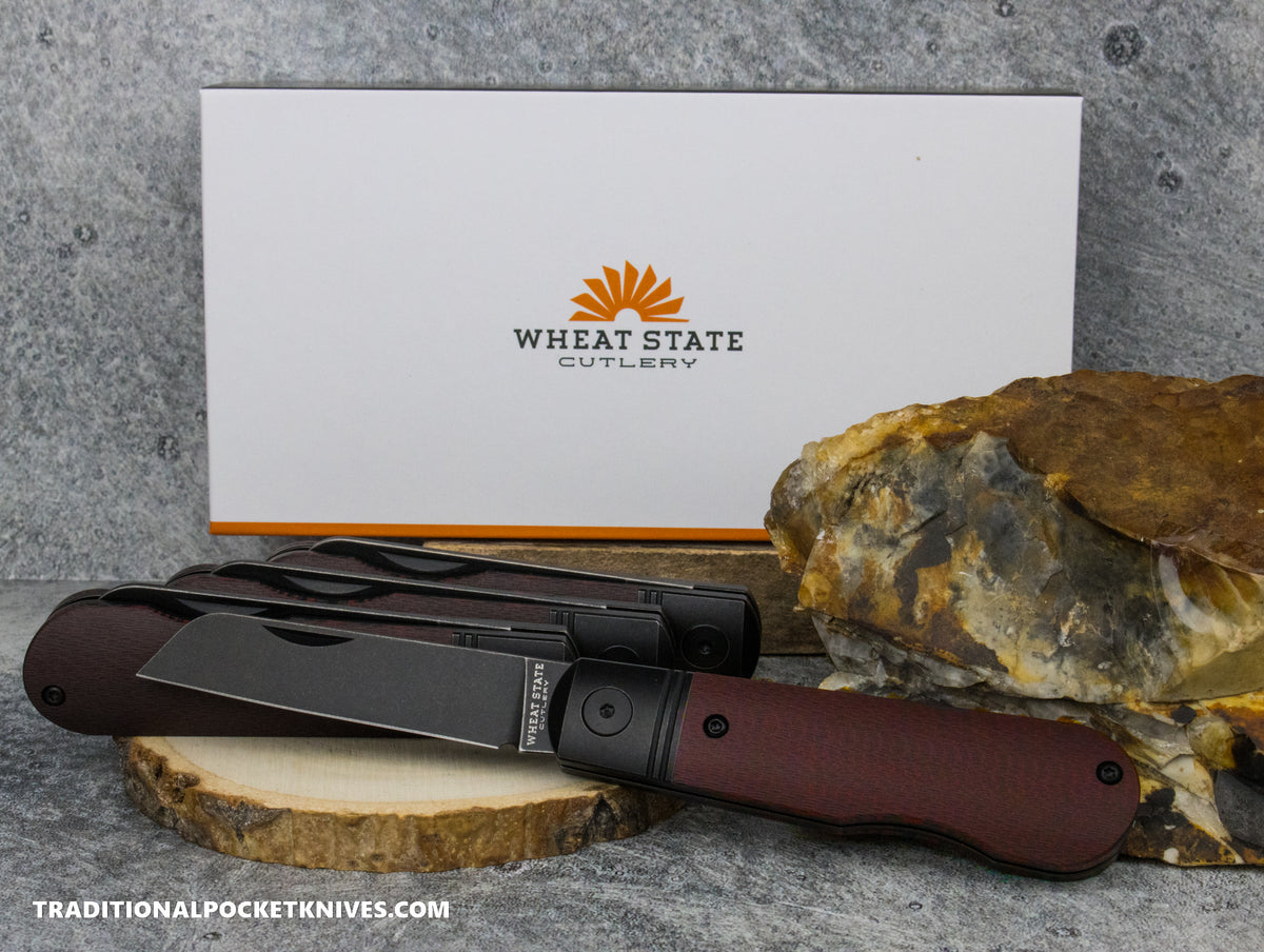 Finch Wheat State Cutlery Peacemaker Red River Carbon Fiber