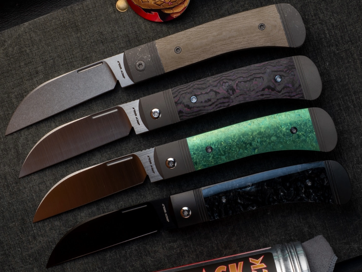 Jack Wolf Knives Diamondback Jack Fat Carbon Purple Haze