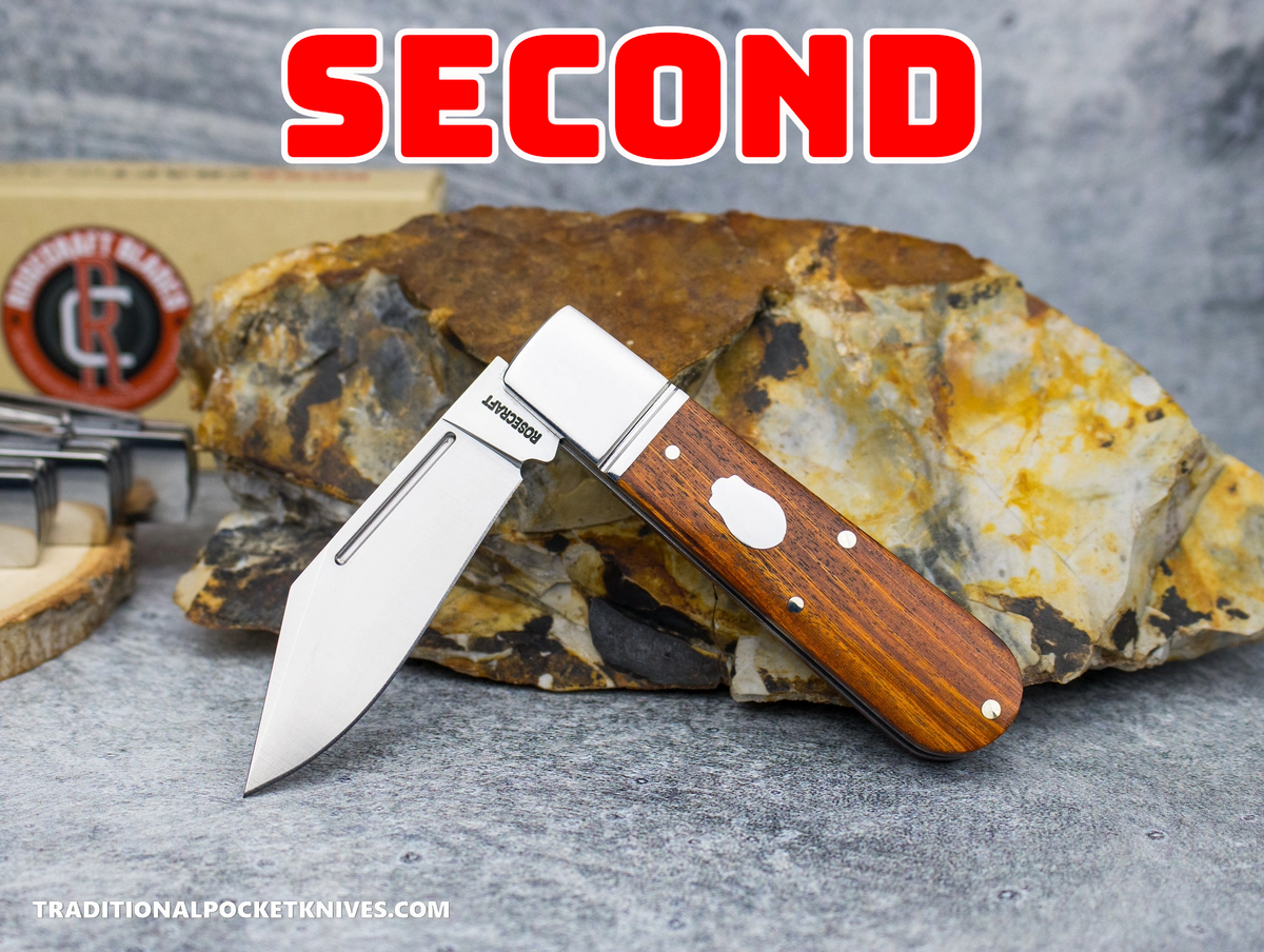 SECONDS: RoseCraft Blades Loosahatchie Jack Red Sandalwood (RCT010-RW)