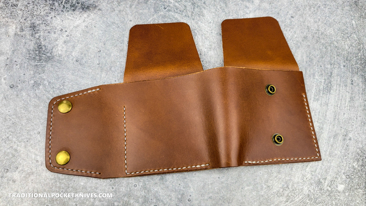 Sage Grouse Leather Cutler&#39;s Wallet &quot;Whiskey/Whiskey&quot;