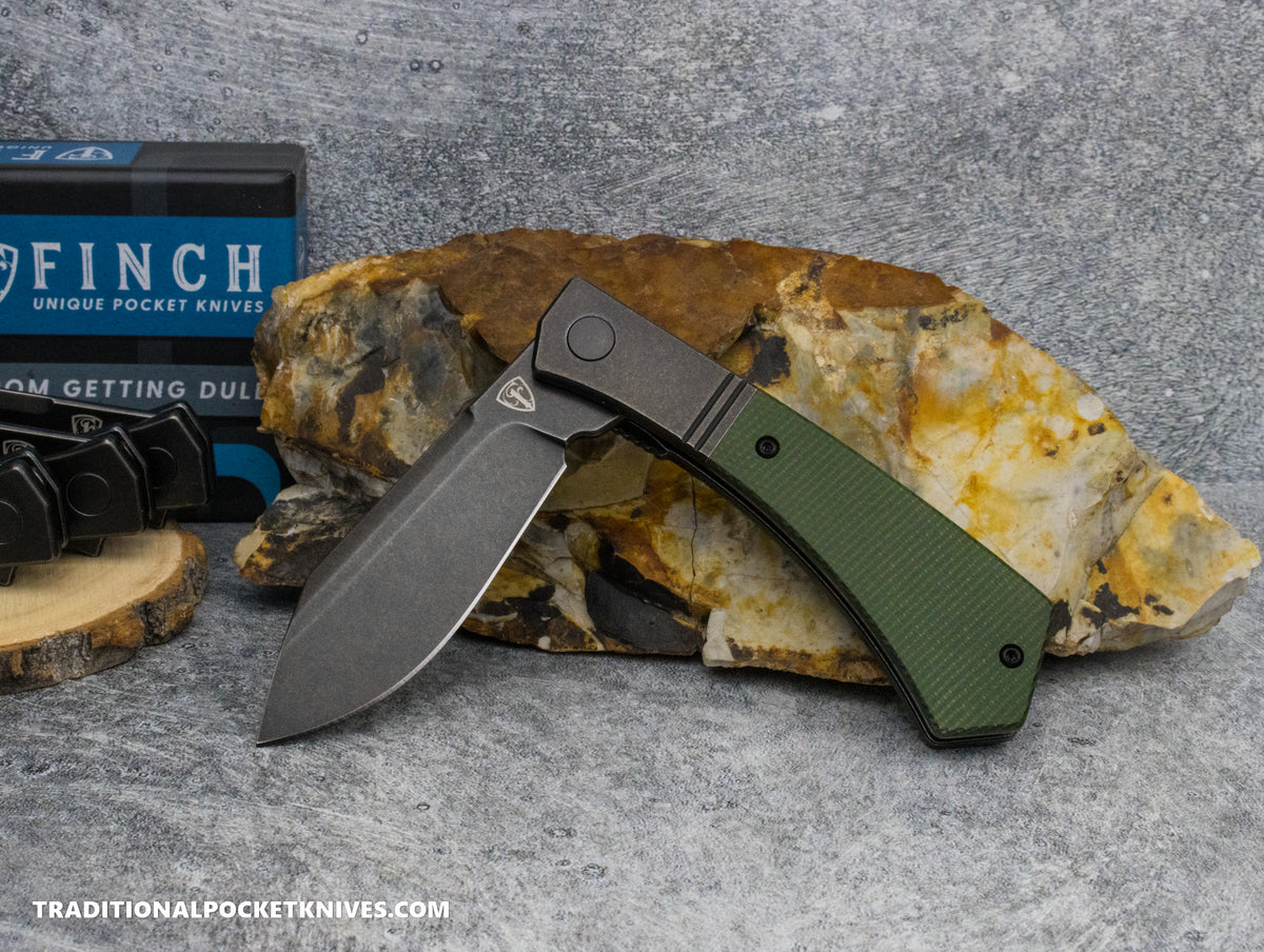 Finch Stray Dog Sequoia Green Micarta