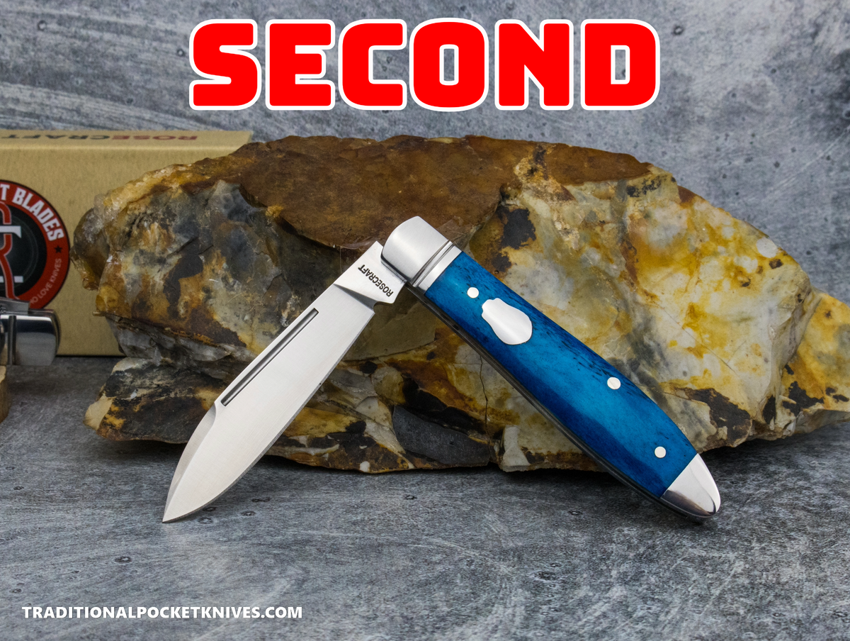 SECONDS: RoseCraft Blades Tanasi Lake Tear Drop Bora Bora Blue Bone (RCT017)