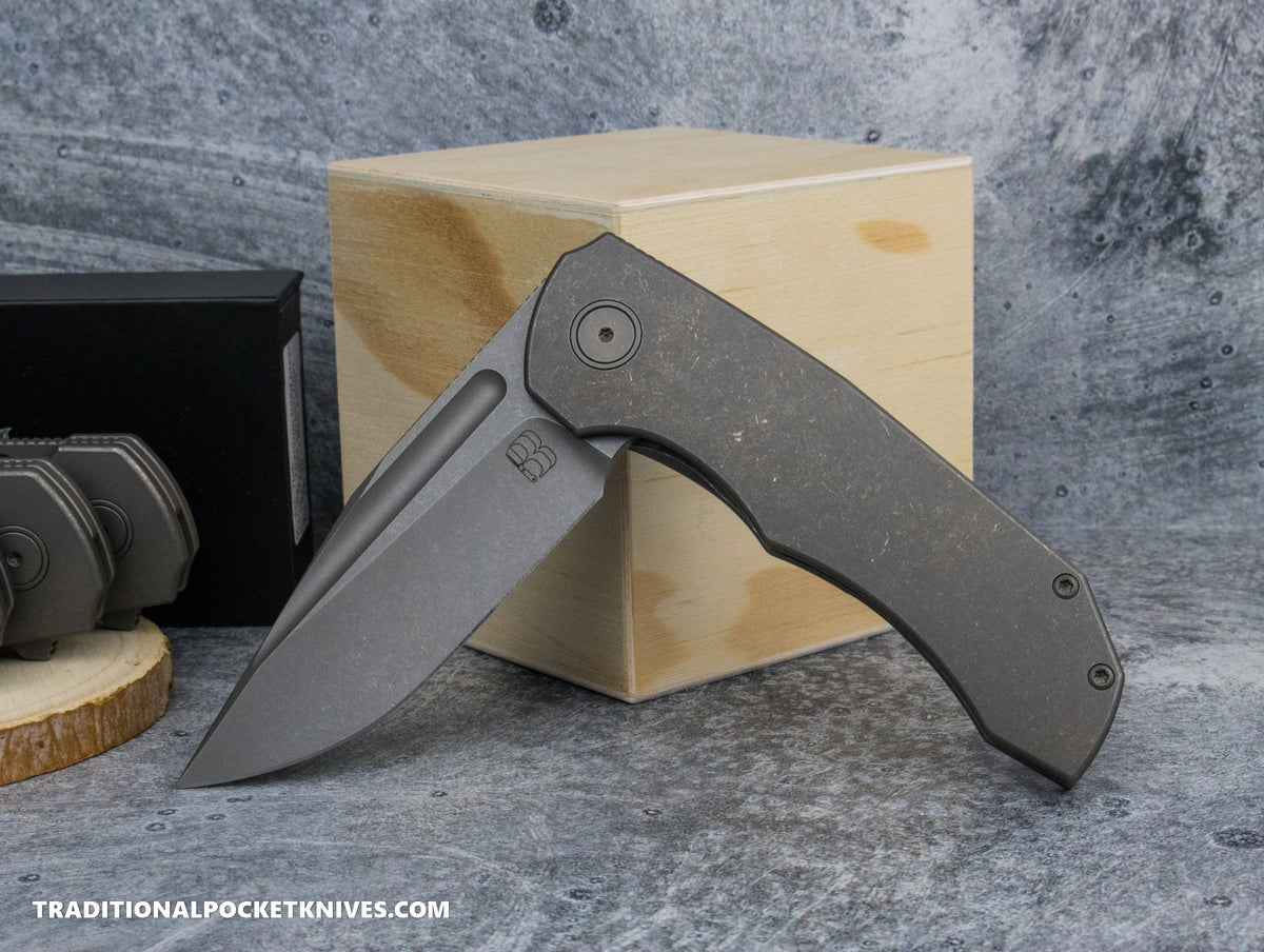 BergBlades Ti Tick Sandblast/Stonewash