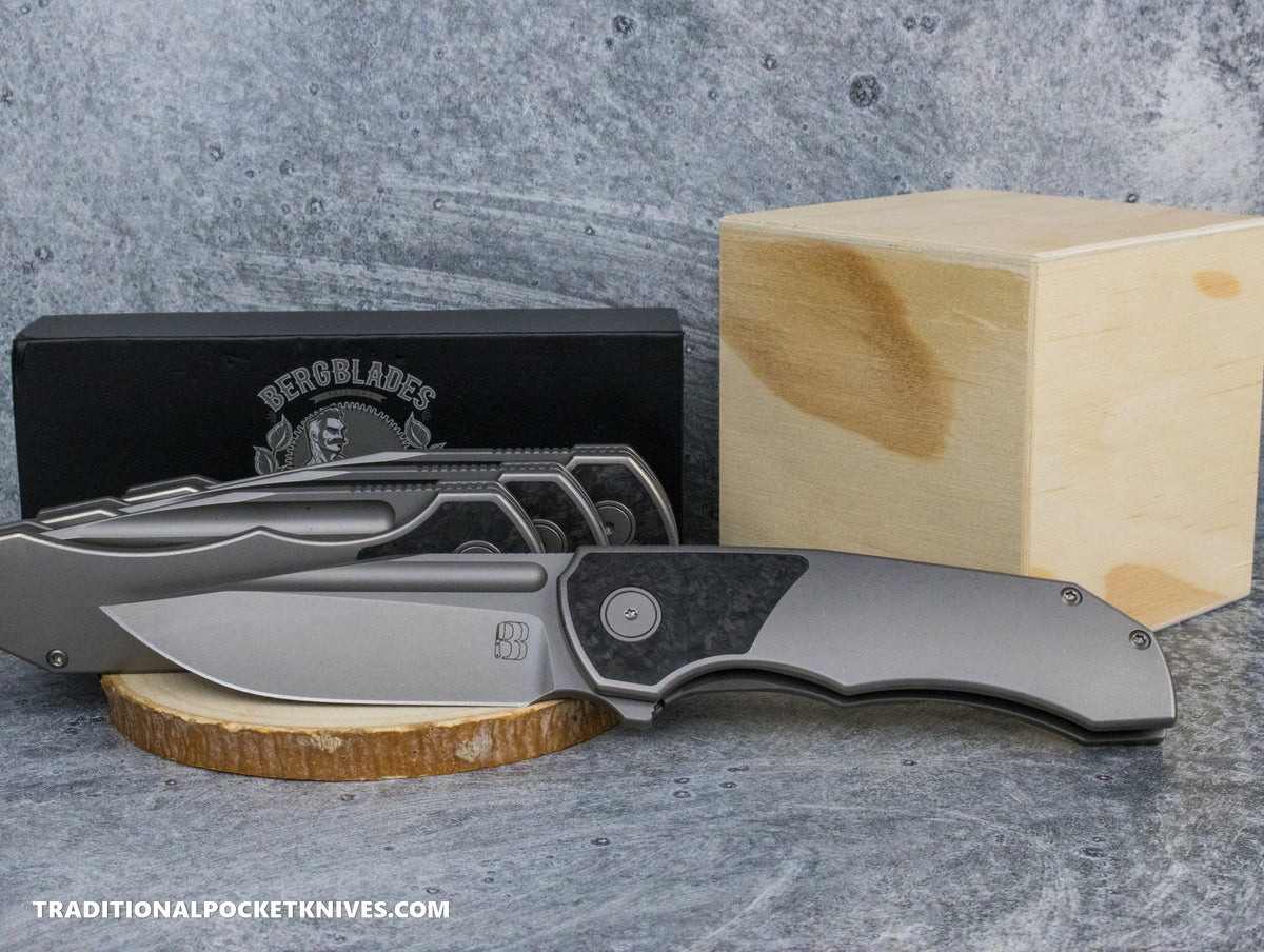 BergBlades Tick Carbon Fiber Sandblast/Stonewash