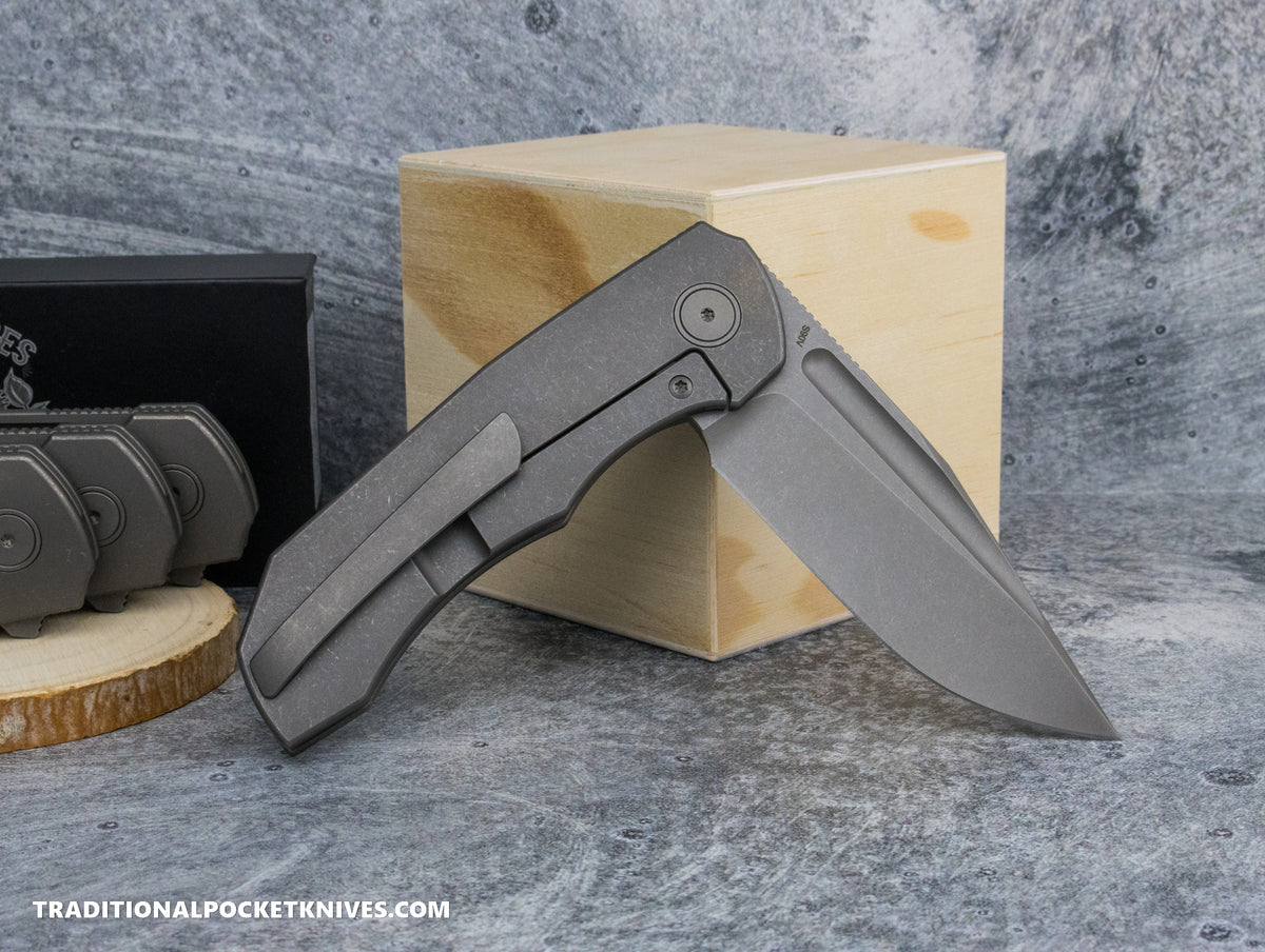 BergBlades Ti Tick Sandblast/Stonewash