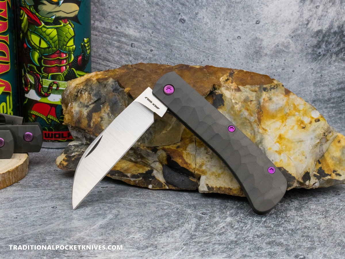 Jack Wolf Knives Venom Jack Titanium Rock Pattern