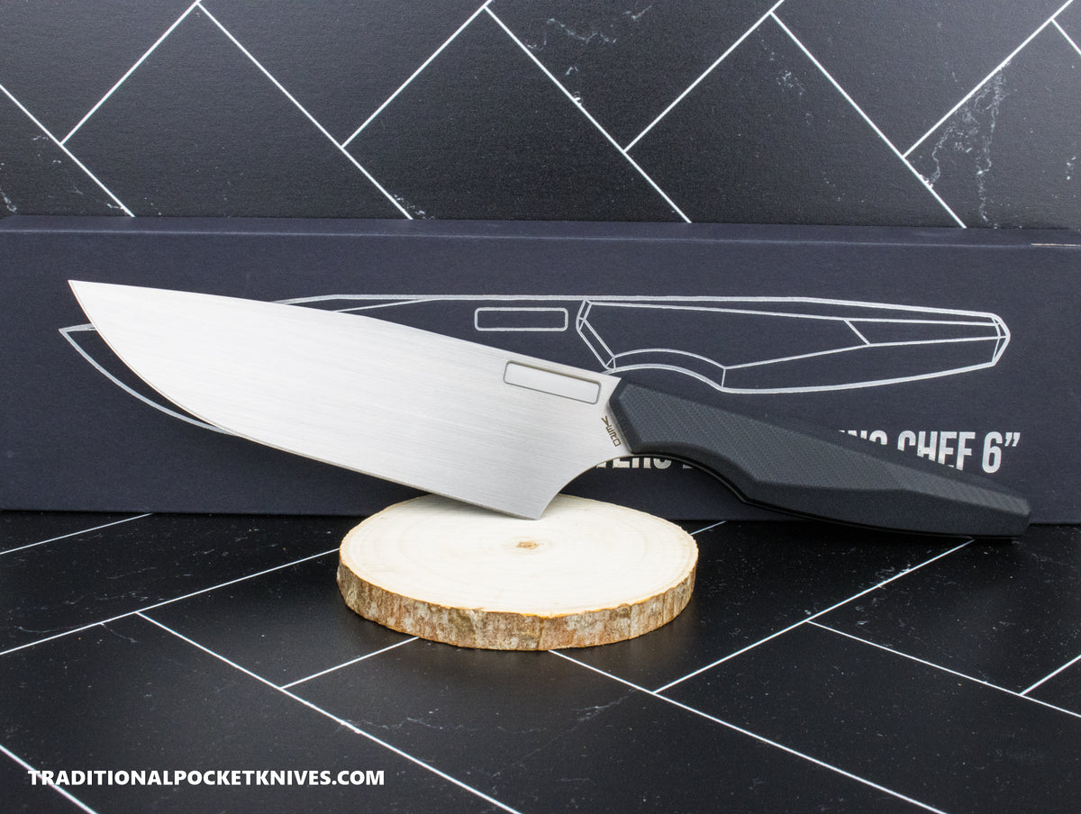 Vero Engineering: Vero Chef 6&quot; -  Black G10 Nitro-V Hand Satin