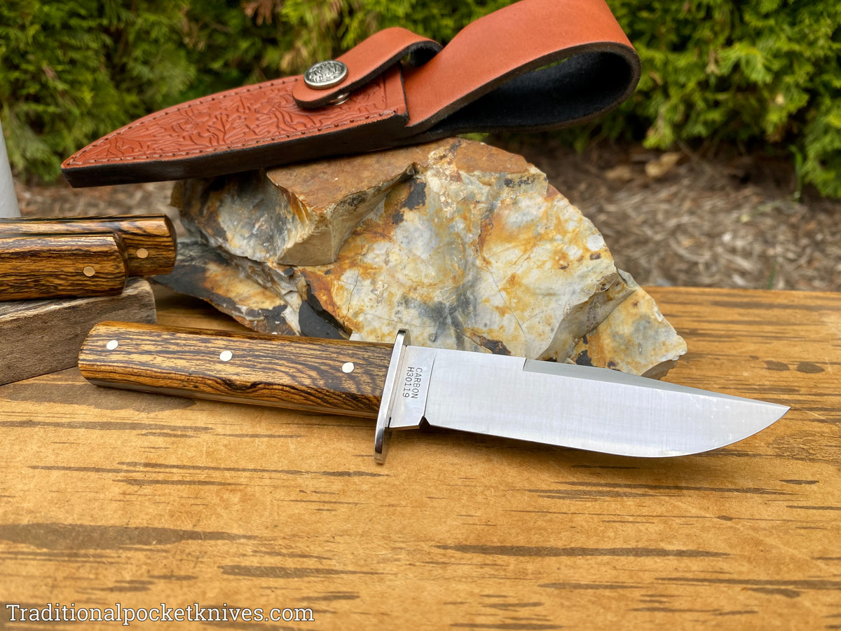 Great Eastern Cutlery #H30119 Hunter Bocote Wood w/ Sheath