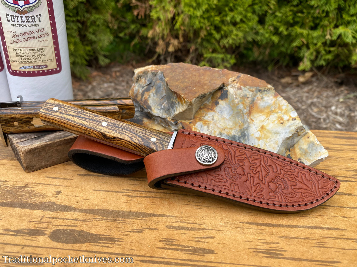 Great Eastern Cutlery #H30119 Hunter Bocote Wood w/ Sheath