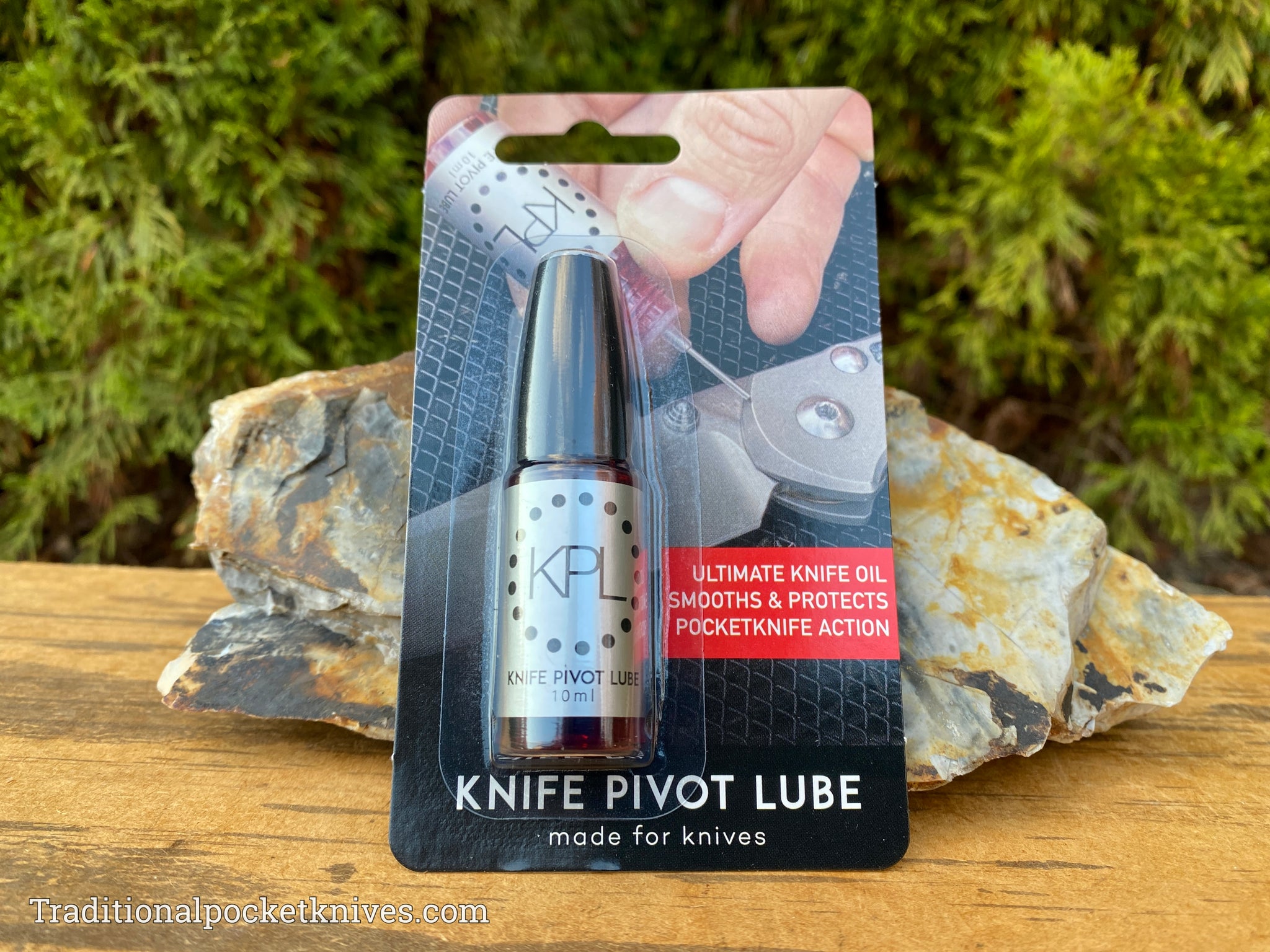 Knife Pivot Lube KPL Maintenance Kit, 10mL Bottle with Needle Applicator -  KnifeCenter - Original