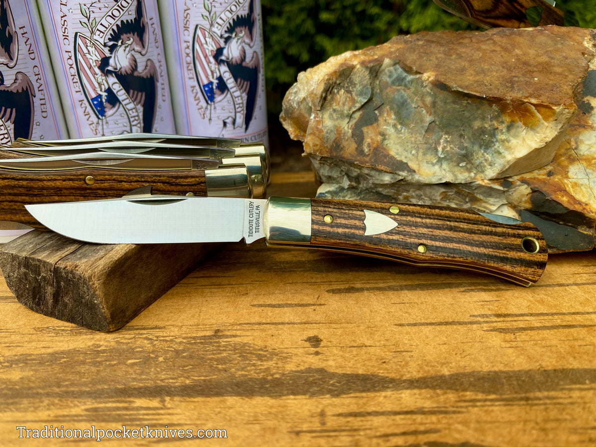 Great Eastern Cutlery #831121LB Tidioute Cutlery Tascosa Lockback Mexican Bocote Wood